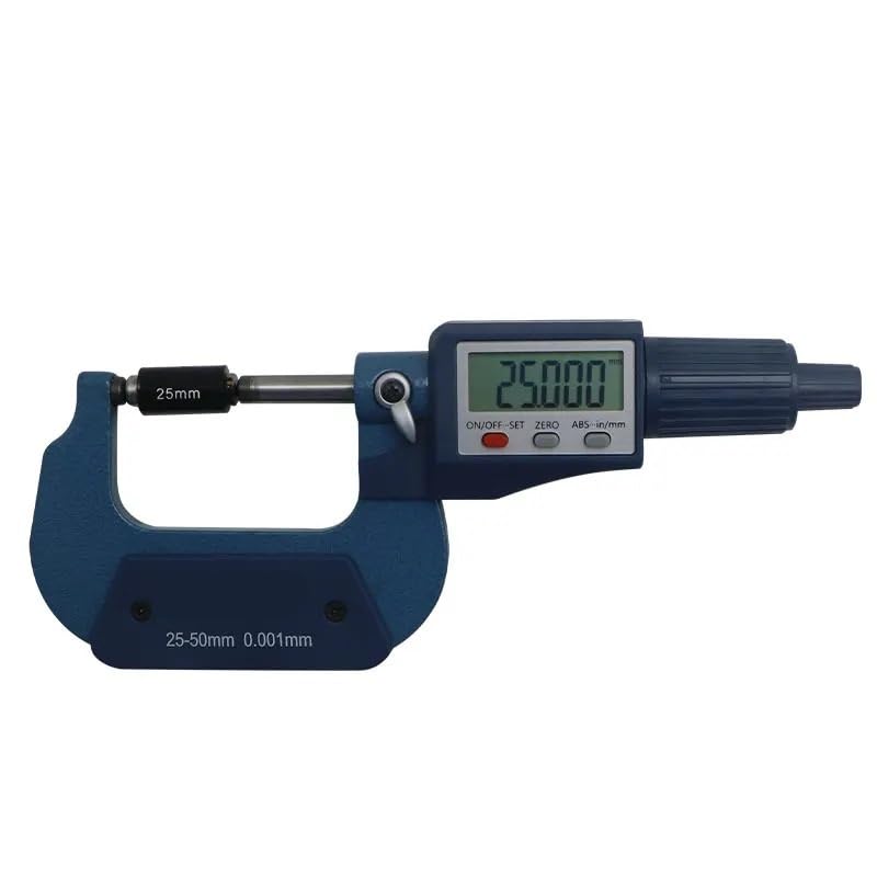 Double Round Head Tube Outer Diameter Micrometer 0-25/25-50/50-75/75-100 mm Digital Micrometer Tool(0-25mm)