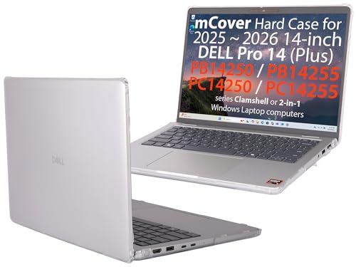 Carcasa Dell Pro 14 PC14250 mCover funda protectora policarbonato para portátil Windows 14" con patas