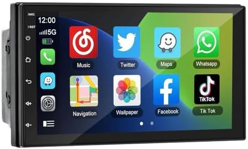 CENTRAL MULTIMÍDIA ANDROID 13, SLIM, TELA IPS 7" FULL TOUCH, 2/32...