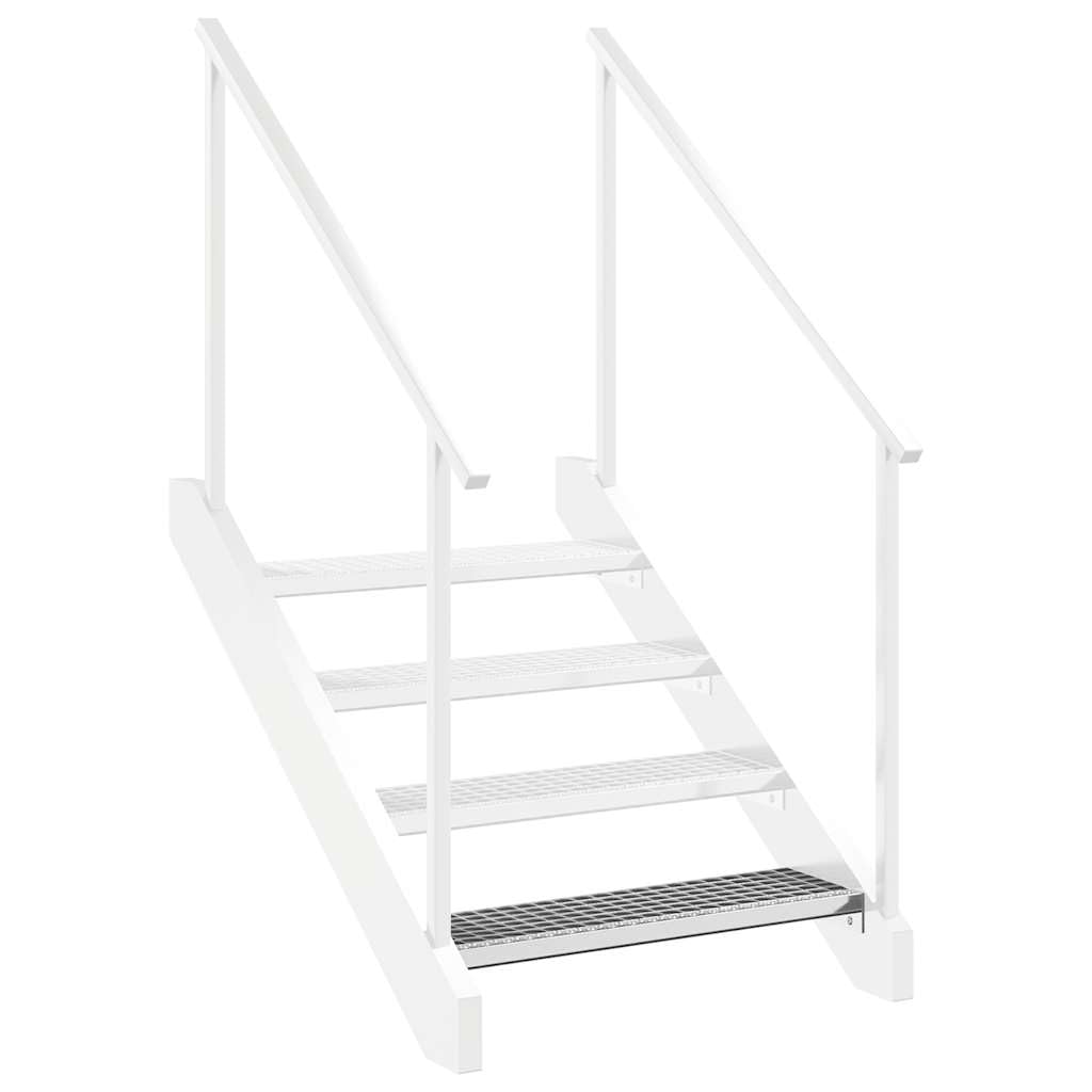 Griglia zincata 60 x 24 x 7 cm come singolo gradino in acciaio antiscivolo per interni ed esterni