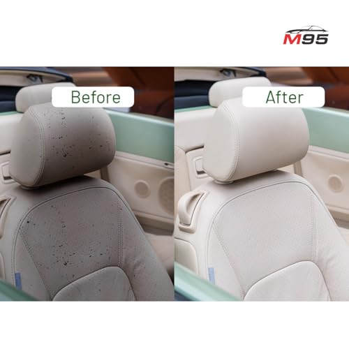 Image of M95 Car Dashboard Polish & Car Interior Cleaning Kit, with Pleasant Fragrance, Car Interior Cleaner for Leather Seats, Plastics, Rubber & Vinyl, Car Seat Cleaner & Car Dashboard Cleaner, with Polish.