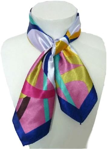 Shop4(TM) New Fashion Square Scarf Shawl-Stripe Pattern , Pink , 5050 cm(SS01-24-A)