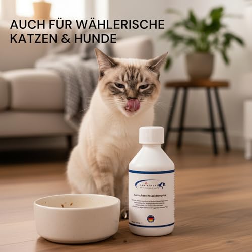 Canisphere Relaxx-Komplex Hund & Katze - Ergänzungsfutter bei Stress, Angst & Nervosität - Entspannung für Hunde & Katzen