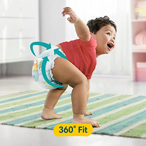 Pampers Pieluchy pants rozmiar 5 (12-17 kg) Baby-Dry, Junior z kieszonką zatrzymującą i ochronną, pudełko miesięczne, 160 pieluszek majtkowych