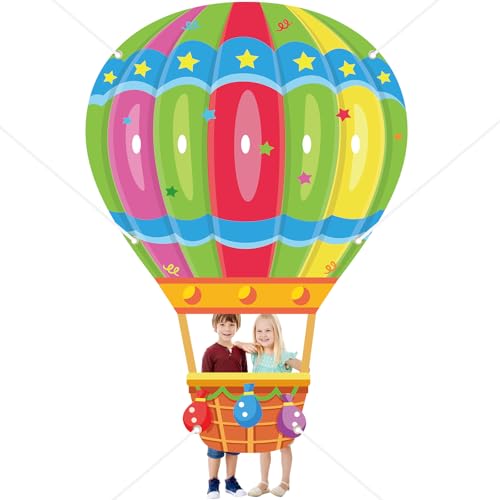 Hot Air Balloon Shaped Photo Booth Prop Selfie Frame Decorations