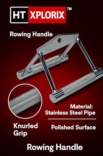 Image of Heavy-Duty Rowing Handle - Cable Attachment for Strength Training Without Grip