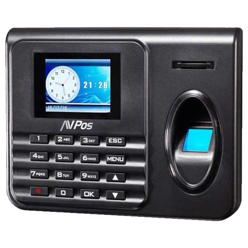 CONTROL DE PRESENCIA AVPOS CPB80 TERMINAL BIOMETRICO HUELLA PIN USB