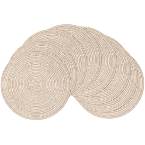 SHACOS Round Braided Placemats Cover