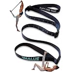 Stretching Strap for Full Body Flexibility – Yoga Strap for Stretching, Pilates, Fitness, Ballet, Dance & Physical Therapy – Non-Elastic Stretch Bands for Flexibility, Mobility & Recovery