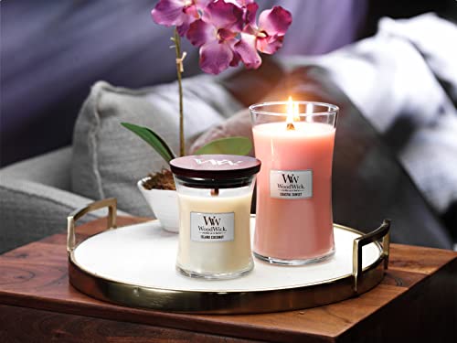 Woodwick Island Coconut Medium Hourglass Candle, 9.7 Oz. #TOP4