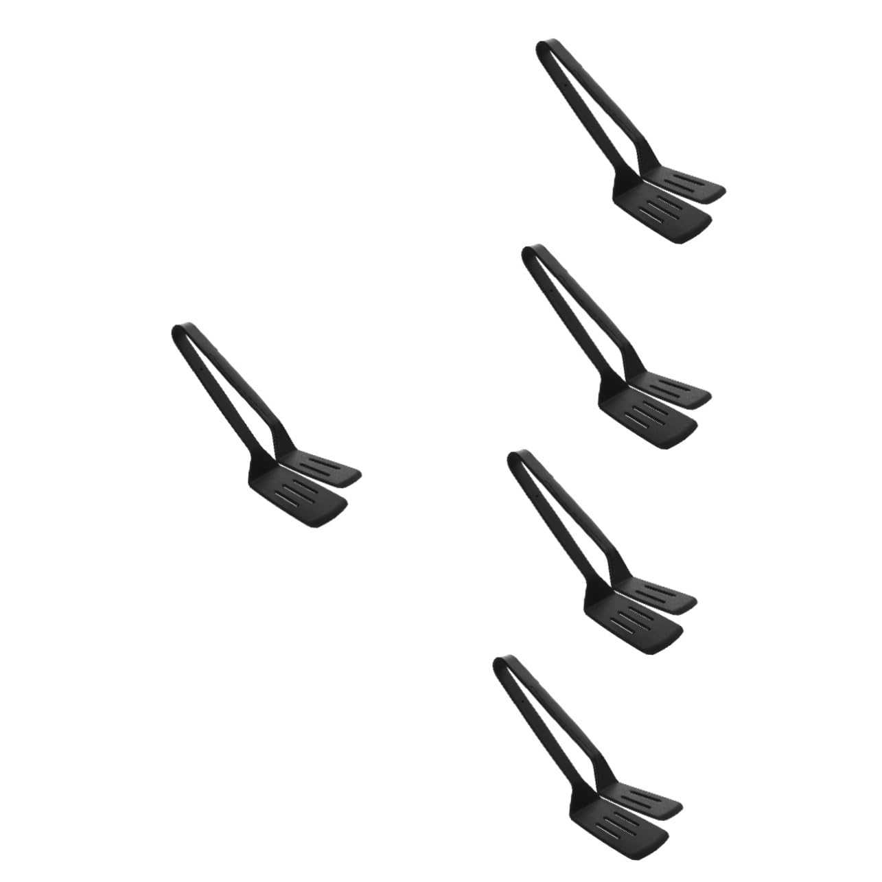 Cabilock 5st Fischspatel Aus Silikon Spachtelzange Schlagende Schaufel Pfannenwender Zange Pfannenwender Zum Kochen Mehrzweck-bratschaufel Hausspatel Silikon-kochzange Black Kieselgel