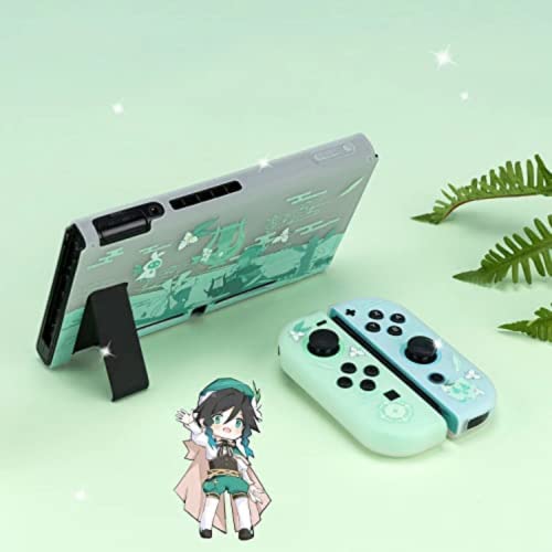 ENFILY Cute Genshin Impact Venti Case Compatible with Nintendo Switch, Dockable Case Cover, Ergonomi