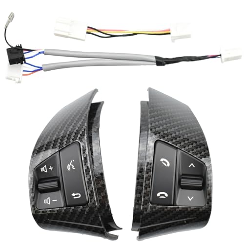 Bouton volant Hyundai Elantra HD 2008-2011 commande multifonction carbone