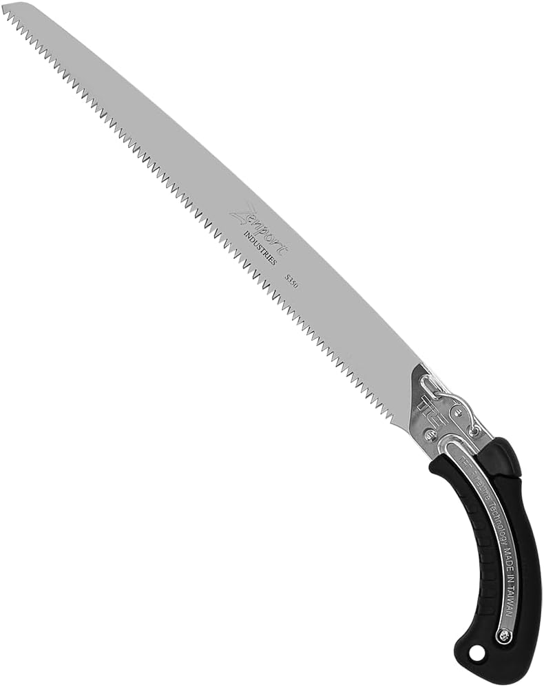 Zenport S350 Saw with Sheath, Replaceable 13.5-Inch Tri-Edge Blade