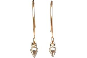 Handmade Dainty Gold Spike Hoop Earrings