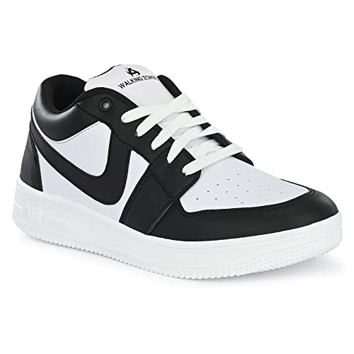 Walking Zombie Grey/White Casual Comfy Lace-Up Sneakers| Outdoor Sports Shoes for Men