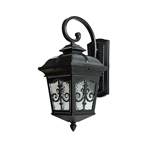 Applique murale extérieure en aluminium antirouille style lanterne rétro