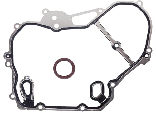 TCS46079 for Chevy Equinox Timing Cover Gasket Oil Seal Chevy Cobalt HHR Malibu Buick Regal GMC Terrain 2002-2009 2010 2011 2012 2013 2014 2015 2016 2.0 2.2 2.4L Timing Chain Gasket 24435052 12637040