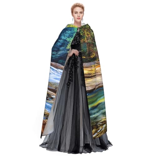 Cape médiévale montagne et lac pour cosplay et carnaval - 4