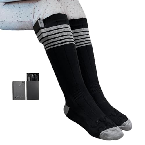 Calcetín térmico con batería, calentadores de pies, calcetines de calefacción recargables, calcetines térmicos de invierno, calcetines de esquí para motos de nieve, caza, esquí al aire libre