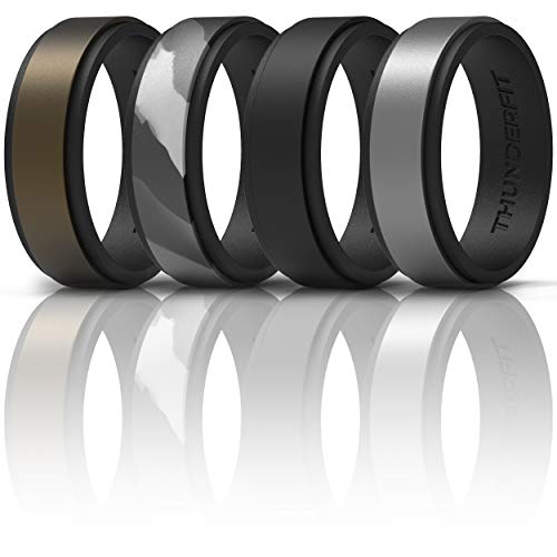 Alliance silicone homme ThunderFit bronze noir 18.2mm anti-blessure et confortable