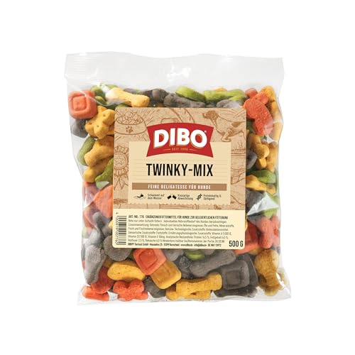 Twinky-Mix, 500g-Beutel, Backwaren als gesunde, natürliche Ernährung für Hunde von DIBO, Hundefutter, Barf, B.A.R.F., Leckerli, Hundekekse