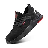Steel Toe Shoes Mens Womens Safety Shoes Steel Toe Cap Safety Trainers Non Slip Lightweight Work Boo
