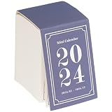 NUOBESTY 1 Libro De Mini Calendario De Escritorio 2024 Mini Calendario Mensual Desgarrable Calendario De Mesa De Cuenta Regresiva Calendario De Año Nuevo Decoración De Oficina En Casa