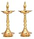 NOBILITY Messing Öllampe Diya 10 Zoll Kerala Traditionelle Samai Deepak Lampe Kutthu vilakku Panchmahal Deepam für Pooja Mandir Diwali Indische Hochzeit Rückkehr Geschenkartikel Puja Set 2 Stück