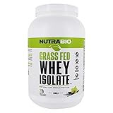 NutraBio Grass Fed Whey Isolate Protein (Vanilla, 2 Pounds)