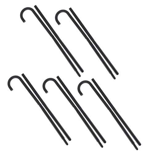 VALICLUD 5 Piezas Bastones de Mago de Plástico para Cosplay y Actuaciones Teatrales Accesorios Portátiles y Detallados para Fiestas de Halloween y Disfraces Infantiles