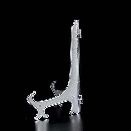 Fashionclubs 10pcs/set Plastic Folding Plate Stand Holder Easels Display Stands For Plate Dish And Picture Frame (7")