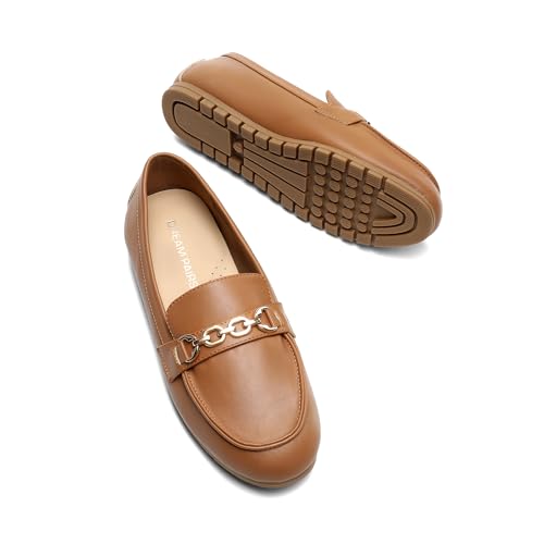 Image of DREAM PAIRS Loafers for Women Casual Comfortable Slip On Flat Lightweight Leisure Work Shoe Comfort Walking Shoes