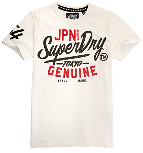 Superdry Ticket Type Modern T-Shirt, Bianco