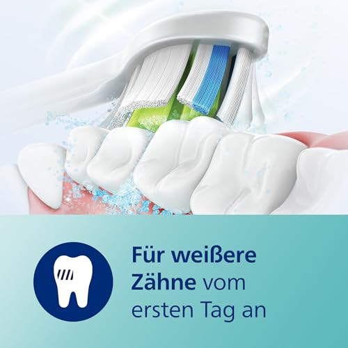 Philips Sonicare 4100 elektrische Zahnbürste mit Schalltechnologie und zwei Modi, Andruckkontrolle und SmarTimer, Paradise Pink Prismatic… – Ansicht 2