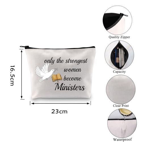 VAMSII Minister Tote Bag - Women's Pastor Appreciation Gift: 'Only the Strongest Women Become Ministers'2