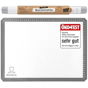 Backefix 44×33 cm Backfolie wiederverwendbar Silikon Backmatte BPA frei – praktisch, umweltbewusst und gesund backen…