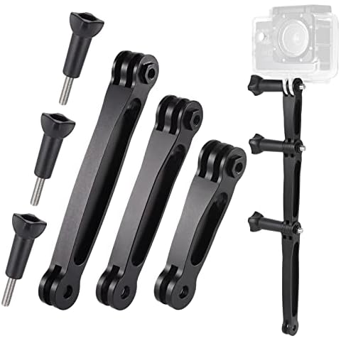 Zocipro 3-in-1 Extension Arm Mount Kit, Aluminum Alloy Extension Arm, Pivot Extension Arm Compatible for GoPro Series, SJCAM and Other Action Cameras Cover