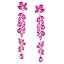 Hot Pink-Gold Tone