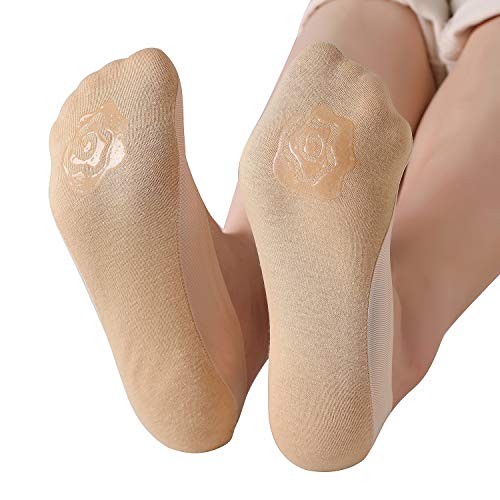 RIIQIICHY No Show Socks Womens Low Cut Liner Non-Slip Thin Causal Line for Flats Boat 4 to 6 Pack3