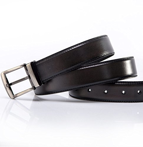 YoMeiJun Cinture da Uomo di Pelle Cintura Cuoio