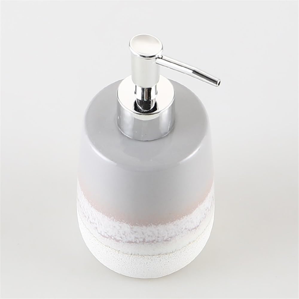 Flacone di emulsione a Gradiente in Ceramica Grezza con Dispenser di Sapone, flacone di Dispenser per Mani Personalizzato, flacone di shampo