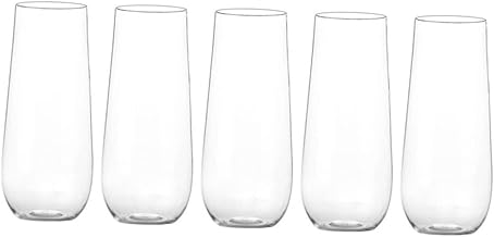 Angoily 5 Pçs Copo De Champanhe Copos De Martini Expresso Copo De Chá Copos De Água Transparente Copos Copos De Plástico Copo De Coquetel Copos De Bebida De Plástico Para Animais De