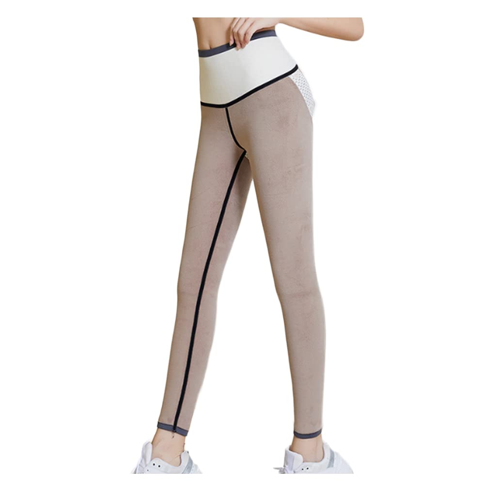 Mujer Leggings Forro Polar Polainas Cintura Alta Suave Elástico Invierno cálido Pantalones de Control Barriga Mallas Fitness Deportivas S-XL