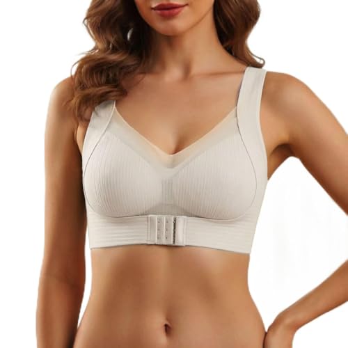 Front Closure Support Bra Adjustable Straps Push Up Comfort Soft Lingerie - image 1