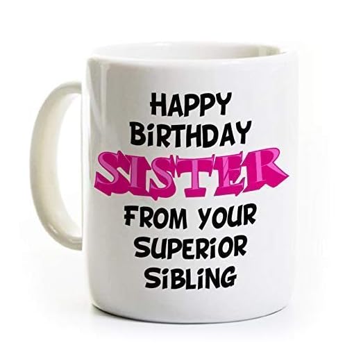 Grattis på födelsedagen syster kaffemugg – rolig syskon gåva
