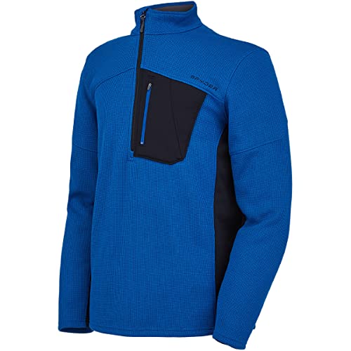 Image of Spyder Men's Bandit Hybrid 1 /2 Zip Fleece Ski Mid Layer Sweater Jacket