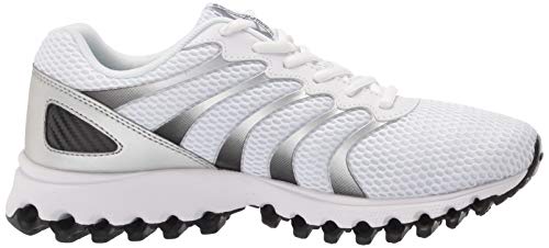 Image of K-Swiss Men's Tubes 200 Training Shoe, White /Black /Silver, 8