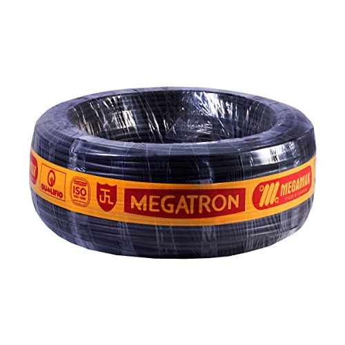 Fio Cabinho Flexível Preto Megatron 10,0 mm Rolo com 100 metros