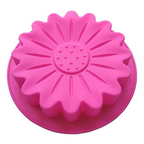 Allforhome Big Sunflower Flexible Silicone Cake Baking Molds Cake Pans Diy Moulds #TOP17